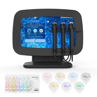Macchina portatile per idro-viso RF a 3 manipoli per il ringiovanimento della pelle, anti-invecchiamento, rimozione delle rughe, lifting del viso, apparecchiatura di bellezza per idrodermabrasione per saloni spa