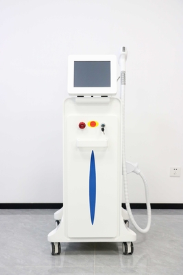 Soprano ad alta potenza, doppia maniglia, diodo laser per la depilazione, 4 lunghezze d'onda, ghiaccio, platino, titanio per la depilazione