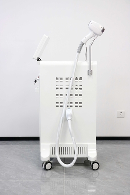 Soprano ad alta potenza, doppia maniglia, diodo laser per la depilazione, 4 lunghezze d'onda, ghiaccio, platino, titanio per la depilazione
