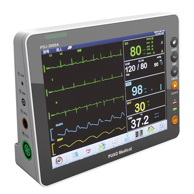 Elettrocardiogramma Sangue Saturazione di ossigeno Temperatura corporea Monitor medici