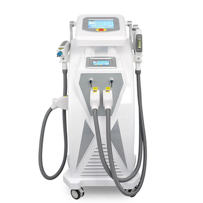 Doppio schermo 3 in 1 multifunzione IPL RF Nd Yag Laser per il ringiovanimento della pelle depilazione macchina di bellezza