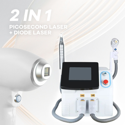 Rimozione dei capelli Nd Yag 755nm 808nm 1064nm Diode Laser Rimozione dei capelli e macchina di rimozione dei tatuaggi
