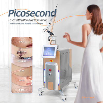 Picoseconda macchina laser per la rimozione del tatuaggio per la bellezza 500ps Nd Yag Q con commutazione Pico Seconda macchina laser Picolaser