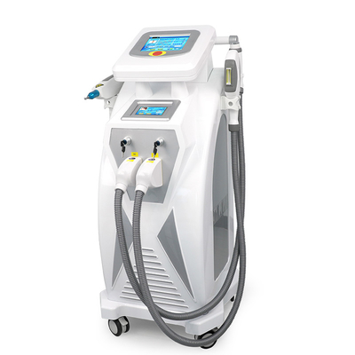 Doppio schermo 3 in 1 Multifunzionale RF Face Lifting Nd Yag Laser Tattoo Removal OPT IPL Machine di depilazione