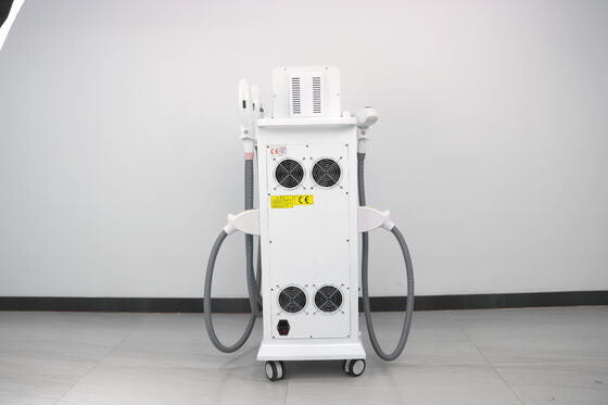 4 in1 macchina laser multifunzionale Magneto-ottica luce Verticale quattro maniglie depilazione laser indolore depilazione laser sicura depilazione laser togliere tatuaggi macchina RF