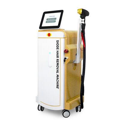 Dispositivo di depilazione laser a diodo da 600W 808nm con raffreddamento a ghiaccio e touch screen da 8 pollici