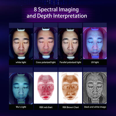 X3 Analizzatore della pelle AI Camera Salon Dispositivo diagnostico per la bellezza del viso Rilevatore di bellezza HD Attrezzature per macchine scanner