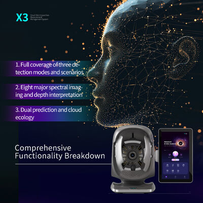 X3 Analizzatore della pelle AI Camera Salon Dispositivo diagnostico per la bellezza del viso Rilevatore di bellezza HD Attrezzature per macchine scanner