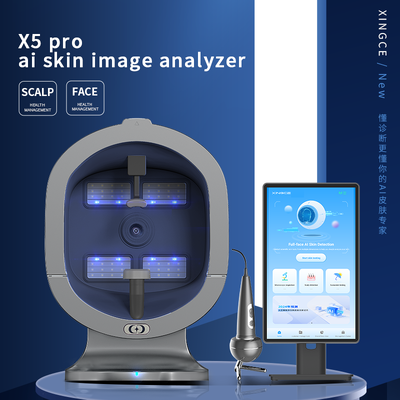 X5 Pro AI Skin Scanner Strumento di test per saloni facciali multispettro da 21 pollici