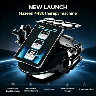 448KHz RF Tecar Therapy Machine con 3 sonde 8 teste e 12 pollici touch screen per il benessere dei tessuti profondi