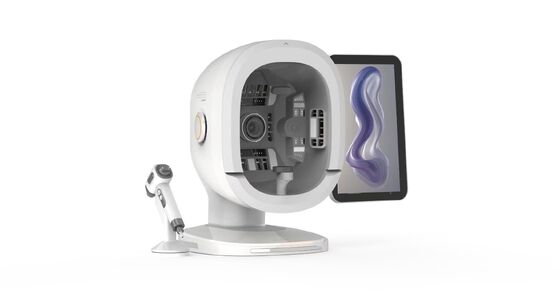 Analizzatore intelligente della pelle K33 AI 8 spettro 3 fotocamere Scanner per la pelle del viso