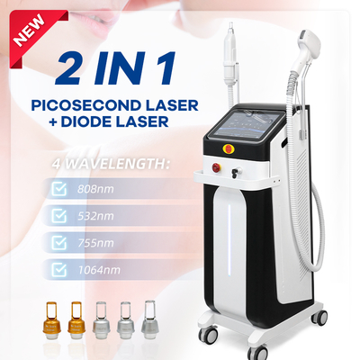808nm Diode Pico Laser Hair Tattoo Removal Machine per salotto RL-808P