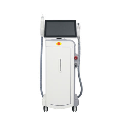 Diodo laser di depilazione indolore 808nm doppio manico Picosecondo laser portatile 3 onde tre lunghezza d'onda diodo laser macchina