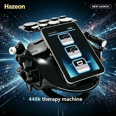 Hazeon 448KHZ Tecar Therapy Machine RES CET Monopolar RF Energy Transfer Diathermy Device Per il dolore muscolare Alleviare la cellulite Ridurre il riscaldamento profondo
