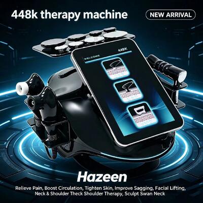 Dispositivo per tecarterapia Hazeen 448Khz per alleviare il dolore fisioterapico e ridurre la cellulite, frequenza 448kHz, alta potenza 500W