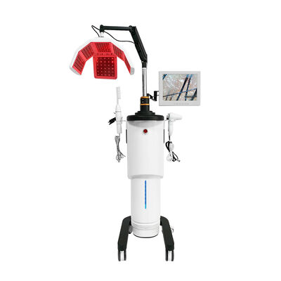 Attrezzatura professionale per la terapia del cuoio capelluto con rilevamento della perdita dei capelli della macchina laser per la crescita dei capelli a diodi LED per parrucchiere
