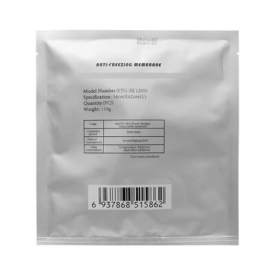 Accessorio monouso per membrana antigelo Freezefats da 110 g per criolipolisi Attrezzatura per bellezza sottile per il corpo